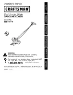 Craftsman 358.773110 Operator'S Manual preview