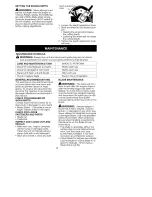 Preview for 9 page of Craftsman 358.792403 Operator'S Manual