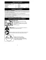 Preview for 2 page of Craftsman 358.792404 Operator'S Manual