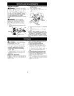 Preview for 9 page of Craftsman 358.792410 Operator'S Manual