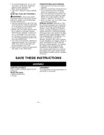 Preview for 5 page of Craftsman 358.792421 Operator'S Manual