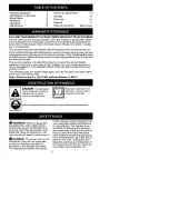 Preview for 2 page of Craftsman 358.792442 Instruction Manual