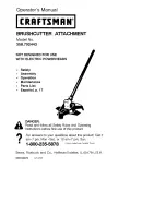 Preview for 1 page of Craftsman 358.792443 Operator'S Manual