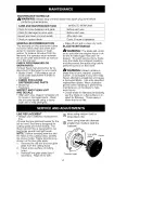 Preview for 14 page of Craftsman 358.792443 Operator'S Manual