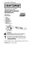 Craftsman 358.794744 Operator'S Manual preview