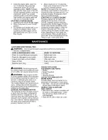 Preview for 10 page of Craftsman 358.794810 Operator'S Manual