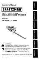 Preview for 1 page of Craftsman 358.795390 Operator'S Manual