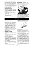 Preview for 9 page of Craftsman 358.795792 Operator'S Manual