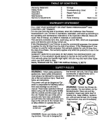 Preview for 2 page of Craftsman 358.796090 Operator'S Manual