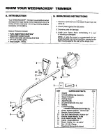 Preview for 4 page of Craftsman 358.796131- 26.2cc Operator'S Manual