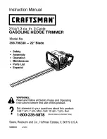 Предварительный просмотр 1 страницы Craftsman 358.796330 Instruction Manual