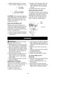 Preview for 11 page of Craftsman 358.796390 Operator'S Manual