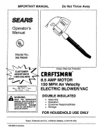 Craftsman 358.798340 Operator'S Manual preview