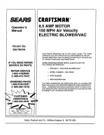 Предварительный просмотр 16 страницы Craftsman 358.798340 Operator'S Manual