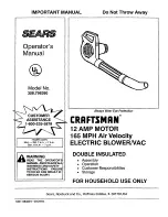 Craftsman 358.798380 Operator'S Manual preview