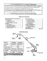 Предварительный просмотр 2 страницы Craftsman 358.799030 Operator'S Manual