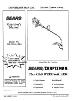 Craftsman 358.799240 Operator'S Manual предпросмотр