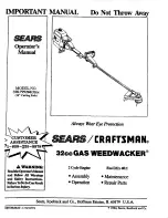 Предварительный просмотр 1 страницы Craftsman 358.799260/32cc Operator'S Manual