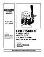 Craftsman 360.796800 Owner'S Manual preview