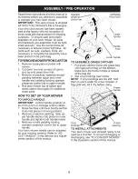 Preview for 6 page of Craftsman 37115 - Rear Bag Push Lawn Mower Owner'S Manual