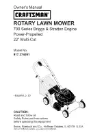 Craftsman 37409 Owner'S Manual preview