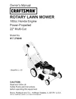 Craftsman 37654 Owner'S Manual preview