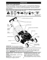 Предварительный просмотр 8 страницы Craftsman 37659 - Front Propelled Rear Bag Lawn Mower Owner'S Manual