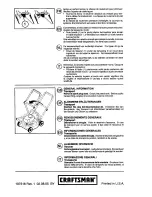 Предварительный просмотр 20 страницы Craftsman 38987 Instruction Manual