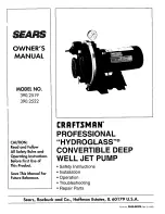 Craftsman 390.2519 Owner'S Manual preview