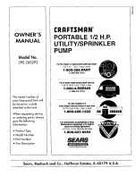 Preview for 8 page of Craftsman 390.260293 Owner'S Manual