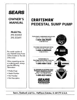 Preview for 8 page of Craftsman 390.303302 Owner'S Manual