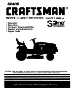 Craftsman 3One 917.252520 Owner'S Manual preview