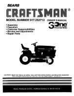 Craftsman 3One 917.252712 Owner'S Manual предпросмотр