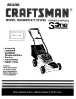 Craftsman 3One 917.373780 Owner'S Manual preview