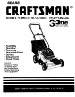 Craftsman 3One 917.373980 Owner'S Manual предпросмотр