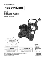 Craftsman 4.0 GPM Honda Powered Pressure Washer User Manual preview