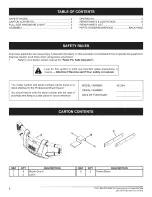 Preview for 2 page of Craftsman 421264 Operator'S Manual