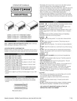 Preview for 1 page of Craftsman 45277 Operator'S Manual