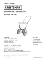Craftsman 486.1992 Owner'S Manual preview