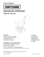 Craftsman 486.1994 Owner'S Manual preview