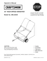 Craftsman 486.24029 Operator'S Manual preview