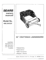 Preview for 1 page of Craftsman 486.240320 Owner'S Manual