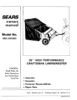 Craftsman 486.240383 Owner'S Manual preview