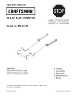 Предварительный просмотр 1 страницы Craftsman 486.24116 Operator'S Manual