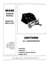 Craftsman 486.241321 Owner'S Manual preview