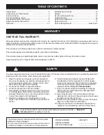 Preview for 2 page of Craftsman 486.242211 Owner'S Manual