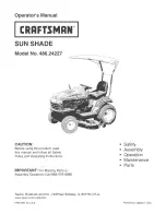 Preview for 1 page of Craftsman 486.24227 Operator'S Manual