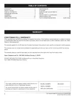 Preview for 2 page of Craftsman 486.242291 Operator'S Manual