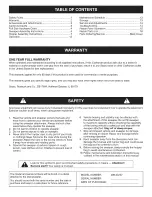 Предварительный просмотр 2 страницы Craftsman 486.24237 Owner'S Manual