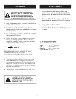 Preview for 8 page of Craftsman 486.24247 Operator'S Manual